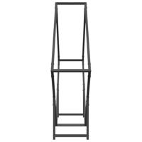 Brandhoutrek 100x25x100 cm koudgewalst staal zwart - thumbnail