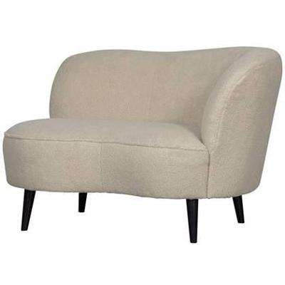 WOOOD Lounge Fauteuil 'Sara' Rechts, Teddy, kleur Off White