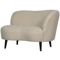WOOOD Lounge Fauteuil 'Sara' Rechts, Teddy, kleur Off White - thumbnail