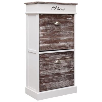 VidaXL Schoenenkast 50x28x98 cm paulowniahout bruin
