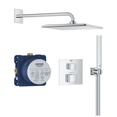 GROHE Precision Cube Perfect shower set met Vitalio Rain Mono 310 Cube Chroom