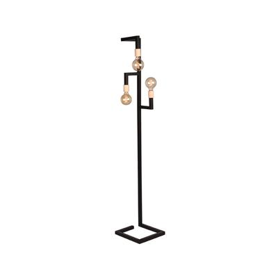 LABEL51 Vloerlamp 'Loco', Metaal, 3 lamps, kleur Zwart