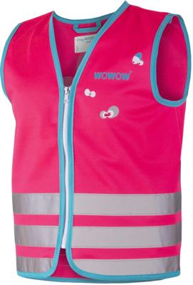 Wowow Reflectievest kids crazy monster maat s roze