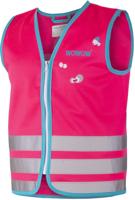 Wowow Reflectievest kids crazy monster maat s roze - thumbnail