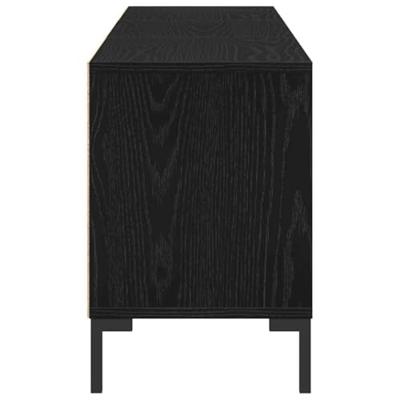 TV-kast Zwart eiken 150 x 30 x 44.5 cm Bewerkt hout
