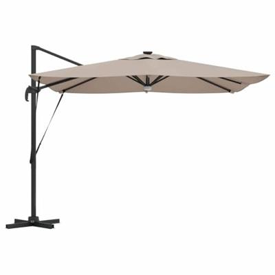 Roma Parasol Taupe 286 x 285 x 270 cm Aluminium en Polyester
