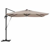 Roma Parasol Taupe 286 x 285 x 270 cm Aluminium en Polyester - thumbnail