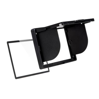 GGS Larmor 5e Generatie Glas Screen Protector en Zonneschermkap Set voor Nikon D5 - Transparant