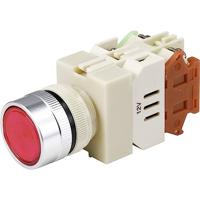 TRU COMPONENTS TC-9219080 Y090 Druktoets 250 V/AC 5 A 1x aan/(aan) Moment Rood (Ø) 30 mm 1 stuk(s) - thumbnail