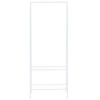 Kledingrek 59x35x150 cm wit - thumbnail