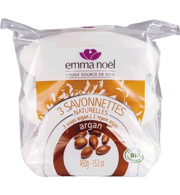 Emma Noel Argan zeep bio 3 Stuks Emma Noel Argan zeep bio 3 Stuks