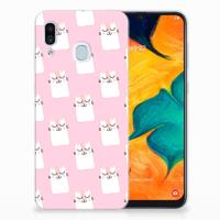 Samsung Galaxy A30 TPU Hoesje Sleeping Cats - thumbnail