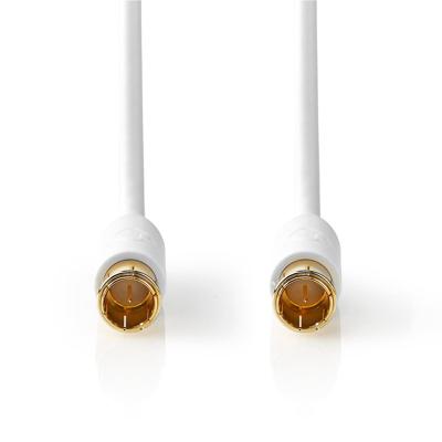 Satelliet- & Antennekabel | F Male Quick - F Male Quick | 5,0 m | Wit