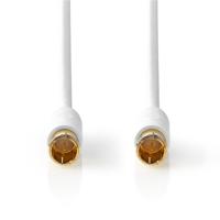 Satelliet- & Antennekabel | F Male Quick - F Male Quick | 5,0 m | Wit - thumbnail