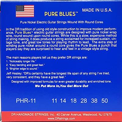 DR Strings PHR-11 Pure Blues Heavy 11-50 elektrische gitaarsnaren