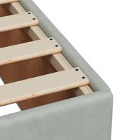 Bedframe zonder matras 80x200 cm fluweel lichtgrijs - thumbnail