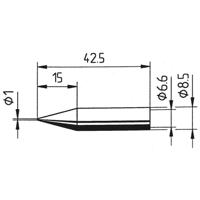 Ersa 842 BD Soldeerpunt Potloodvorm Grootte soldeerpunt 1 mm Inhoud: 1 stuk(s) - thumbnail
