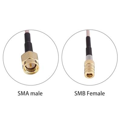 SMA mannetje naar SMB vrouwtje Adapter RG316 Kabel, Lengte: 90 cm