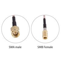 SMA mannetje naar SMB vrouwtje Adapter RG316 Kabel, Lengte: 90 cm - thumbnail