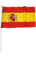 Vlag Op Stok Spanje (30x45cm) - thumbnail