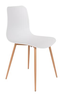 ZILT Eetkamerstoel 'Grethe', kleur Wit ZILT Eetkamerstoel 'Grethe', kleur Wit