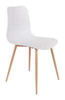 ZILT Eetkamerstoel 'Grethe', kleur Wit - thumbnail