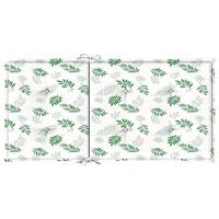 VidaXL Stoelkussens 2 st lage rug stof bladpatroon - thumbnail