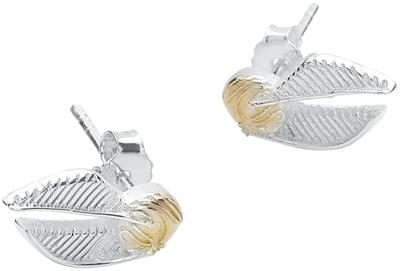 Harry Potter Golden Snitch Stud Earrings (Sterling Silver) - thumbnail