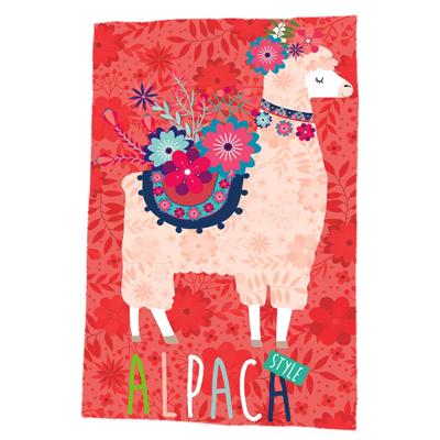 Kids Licensing fleecedeken Alpaca junior 150 x 100 cm polyester Kids Licensing fleecedeken Alpaca junior 150 x 100 cm polyester