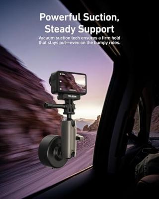 Telesin Electric Suction Cup Mount met arm en GoPro-mount