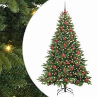 Kunstkerstboom met 300 LED met standaard Groen 180 cm PE en PVC - thumbnail