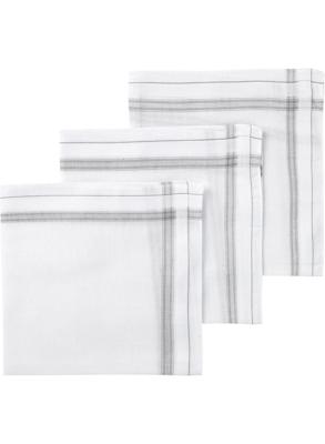 HEMA Zakdoeken grijs 40x40 - 3 stuks (grijs)