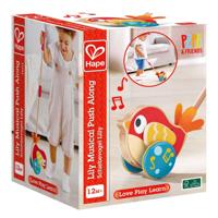 Hape lilly vogel houten duwstok met geluid - thumbnail
