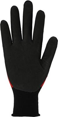 Asatex Handschoen | maat 10 rood/zwart | 98 % polyamide/2 % elastan met nitrilmic | EN 388 EN 407 PSA-categorie II | 12 paar - CONDOR-T/10 CONDOR-T/10