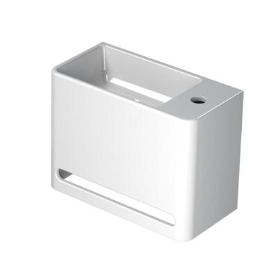 INK - Fontein Polystone Rechts met 1 Kraangat - 400x200x300 mm - Glans Wit