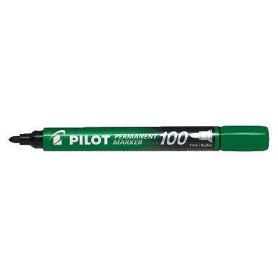 Viltstift PILOT 100 rond fijn groen | 12 stuks