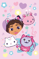 Gabby&apos;s Dollhouse fleeceplaid 100x150cm - thumbnail