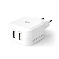 Wandoplader | 4,8 A | 2 uitgangen | USB-A | Wit - thumbnail