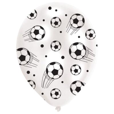 Basic Voetbal ballonnen 27.5 cm 6 stuks