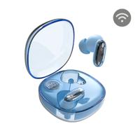 Mars Gaming MHIB2, Bluetooth 5.4 Oordopjes, Indringend Geluid, Ergonomisch Halftransparant en Ultracompact Ontwerp, 24 Uur Afspeeltijd, Draadloze Oordopjes met Oplaadcase en LED-indicator, Blauw​ - thumbnail