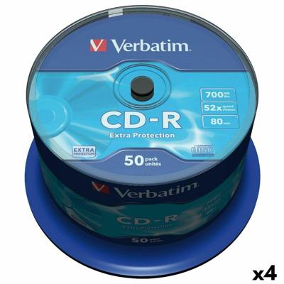 CD-R Verbatim Extra Protection 700 MB 52x 50 Onderdelen (4 Stuks)
