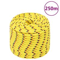 VidaXL Boottouw 14 mm 250 m polypropyleen geel - thumbnail