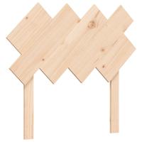 Bedframe met hoofdbord massief hout - thumbnail