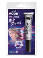 Cosmic Moon Metallic Haar Strepen Zilver - thumbnail
