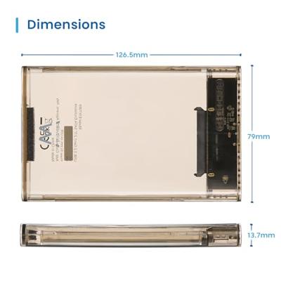 Externe Harde Schijf Ewent EW7069 Transparant