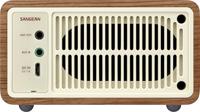 Sangean WR-7 Genuine Mini Radio VHF (FM) Bluetooth Oplaadbaar Walnoot - thumbnail