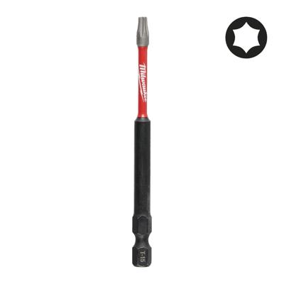 Milwaukee SHOCKWAVE™ IMPACT DUTY schroefbit TX15 x 90mm VE=1 - 4932471571