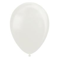 Globos Ballonnen pearl wit 30cm, 10st. - thumbnail