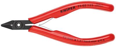 Knipex elektronicazijsnijtang | lengte 125 mm model 0 | facet ja | 1 stuk - 75 02 125 Knipex elektronicazijsnijtang | lengte 125 mm model 0 | facet ja | 1 stuk - 75 02 125