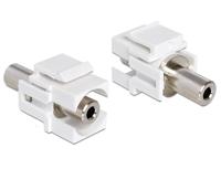 DeLOCK Keystone module Stereo jack 3.5 mm female adapter - thumbnail